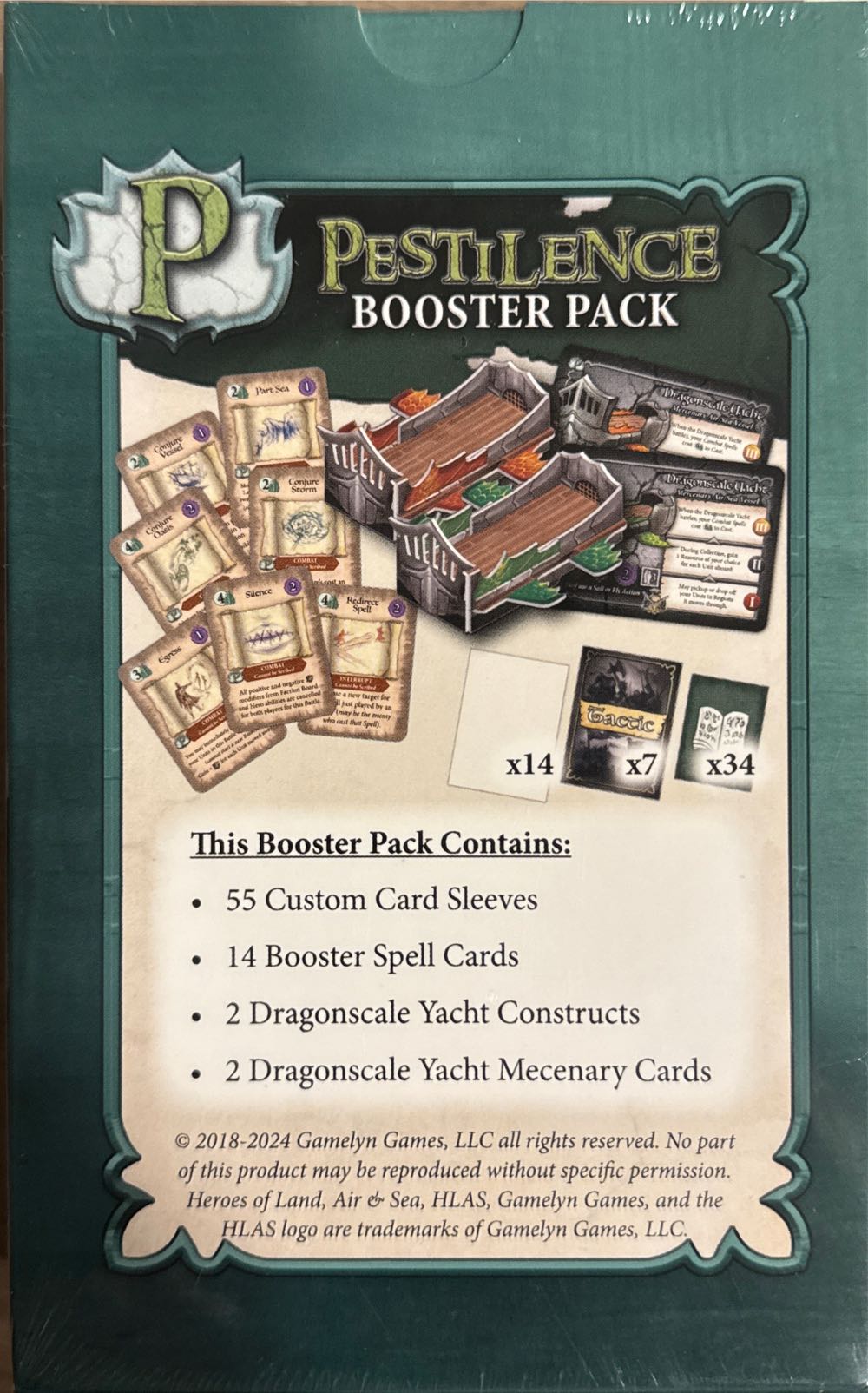 Heroes of Land, Air & Sea: Pestilence Booster Pack  board game collectible [Barcode 850038580308] - Main Image 2