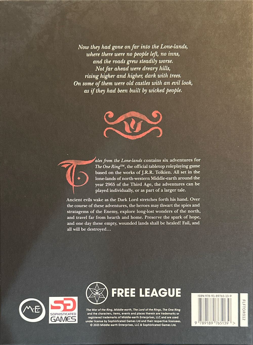 The One Ring: Tales From The Lone-lands Adventure Module Expansion  board game collectible [Barcode 9789189765139] - Main Image 2