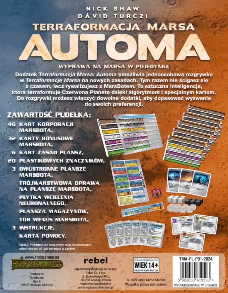 Terraformacja Marsa: Automa  (1) board game collectible [Barcode 5902650619593] - Main Image 2