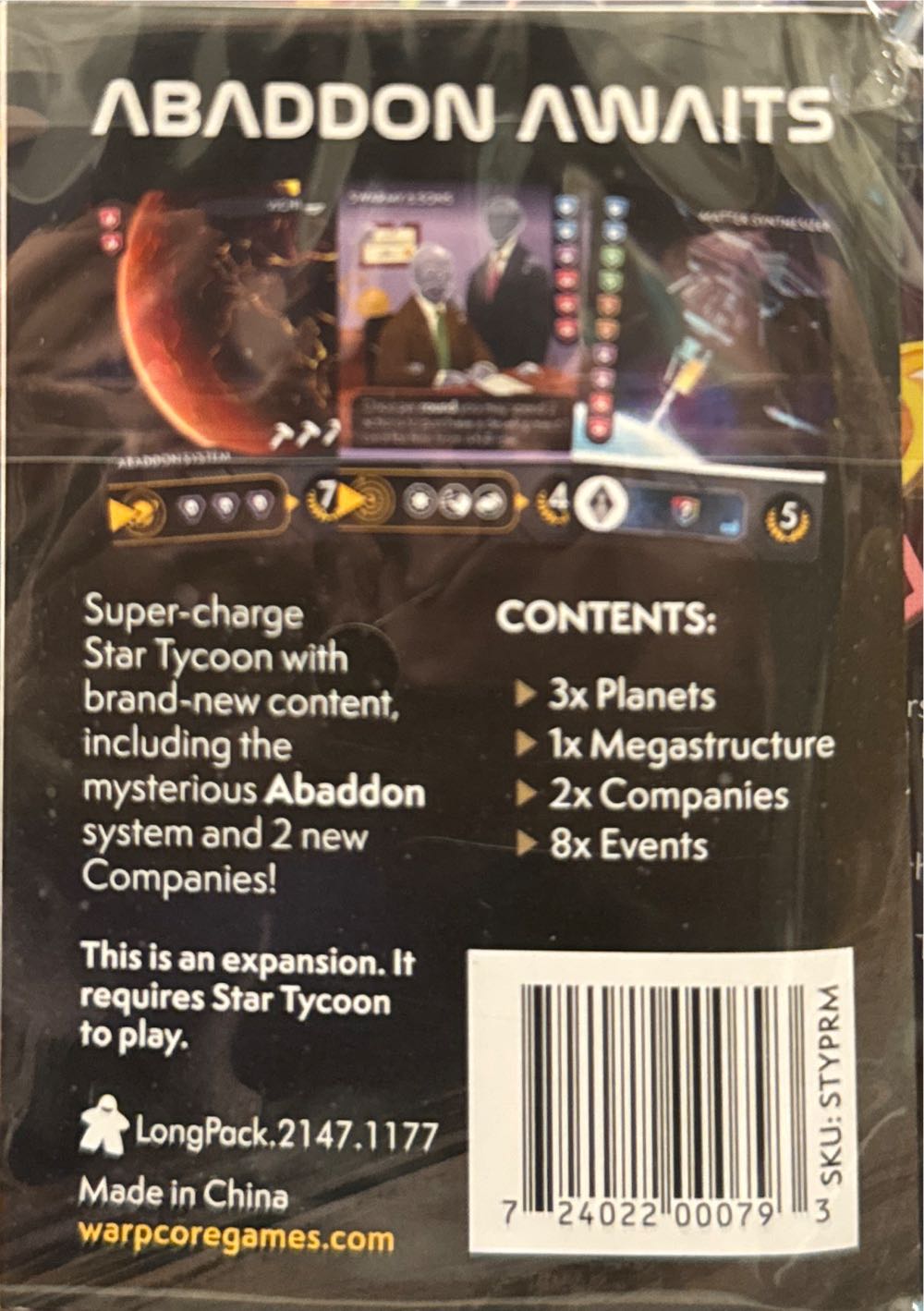 Star Tycoon: Promo Card And Booster Pack  board game collectible [Barcode 724022000793] - Main Image 2