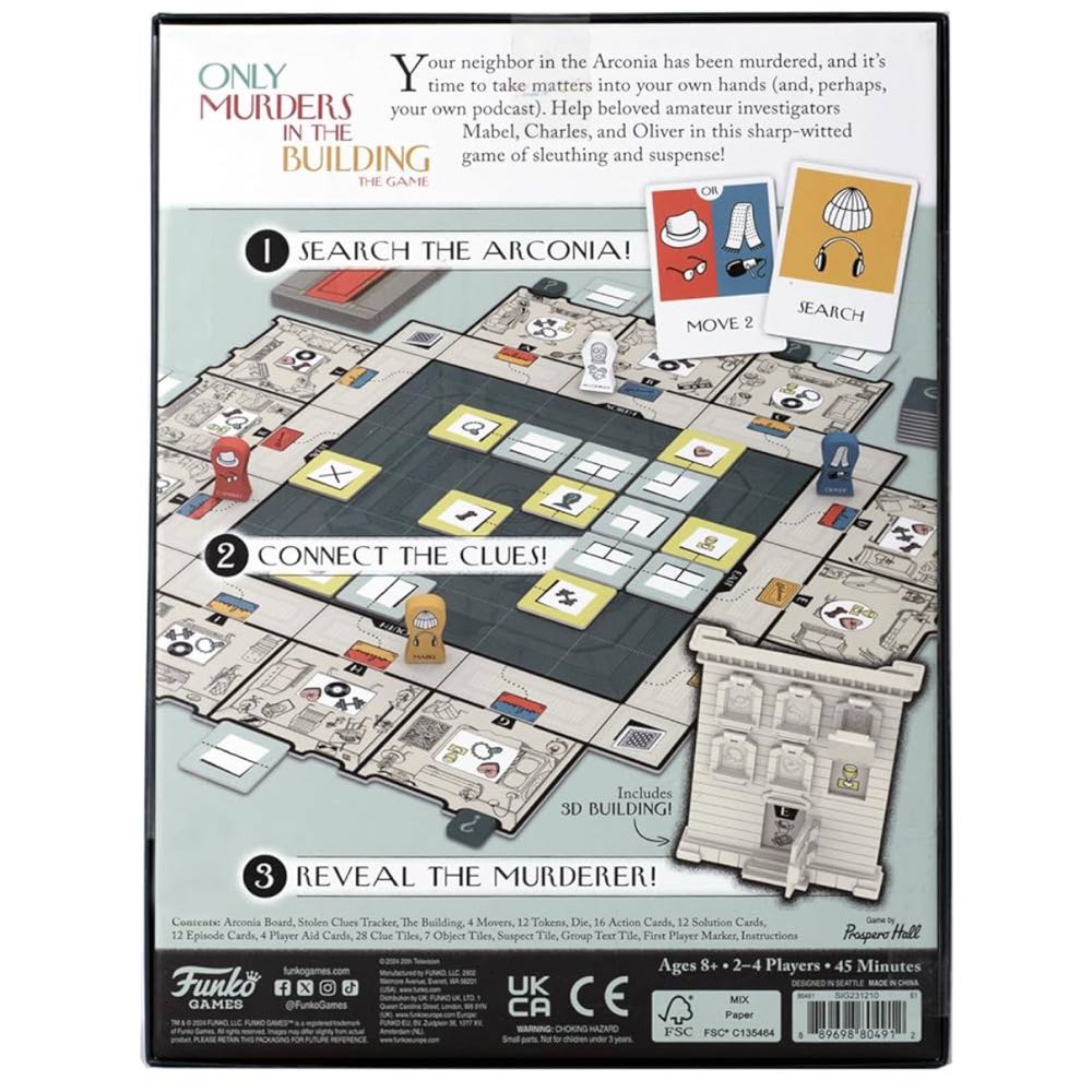 ONLY MURDERS IN THE BUILDING The Game  (2-4) board game collectible [Barcode 8720077331075] - Main Image 4