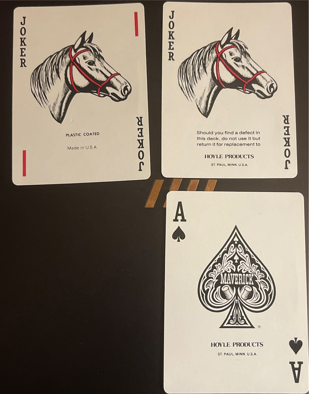 Flag Poker Hoyle Deck Model 6650 Red Maverick  board game collectible [Barcode 041187066502] - Main Image 3