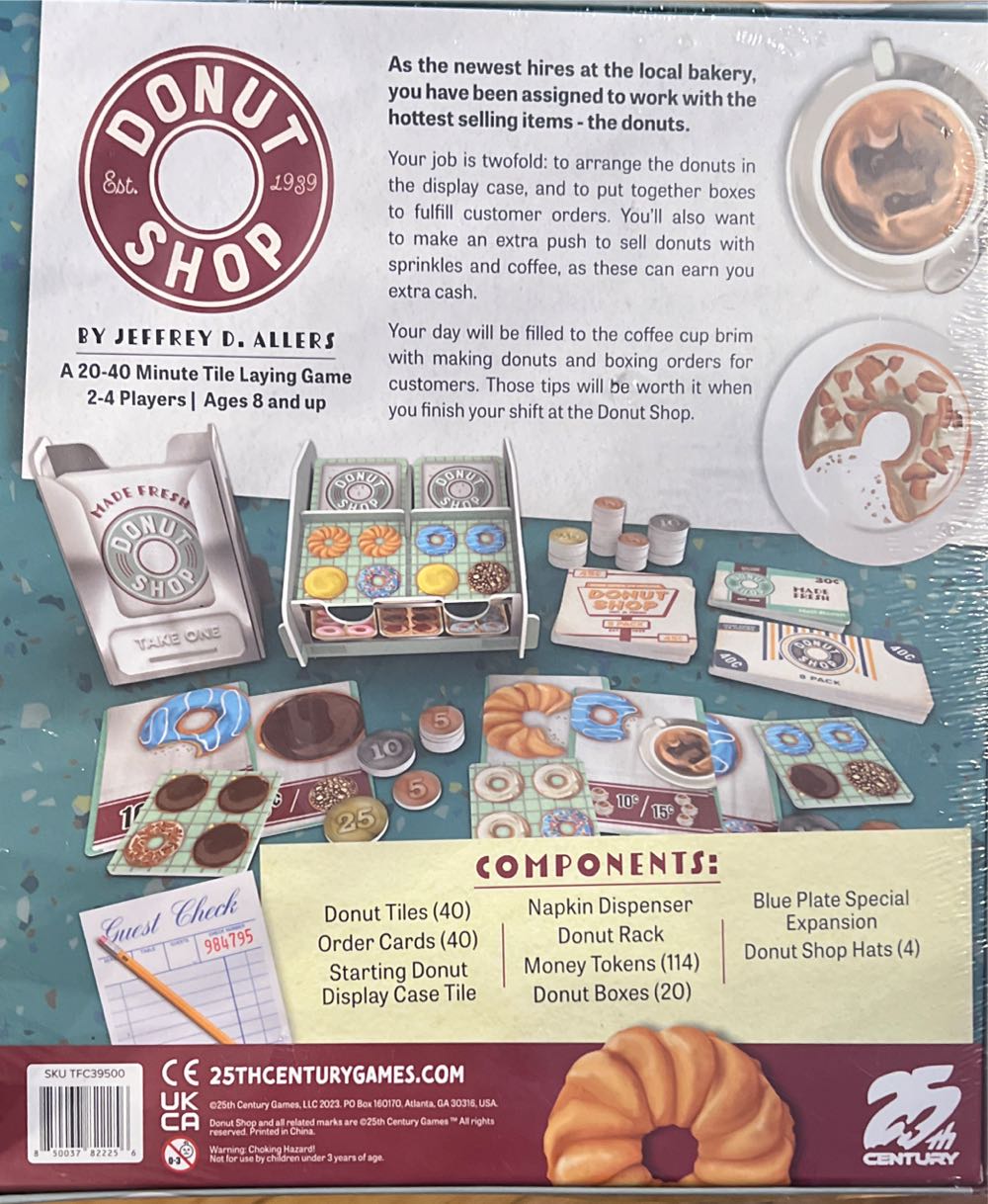 Donut Shop (Deluxe)  (2 3 4) board game collectible [Barcode 850037822256] - Main Image 2
