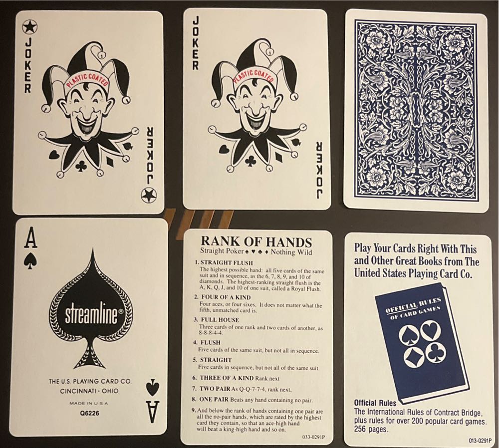 Rite Aid Poker Blue Streamline  board game collectible [Barcode 011822379038] - Main Image 3