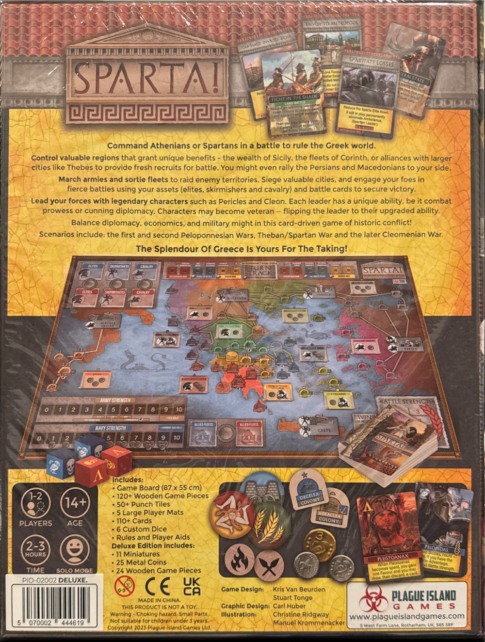 Sparta!: Deluxe Edition  (1-2) board game collectible [Barcode 5070002444619] - Main Image 2