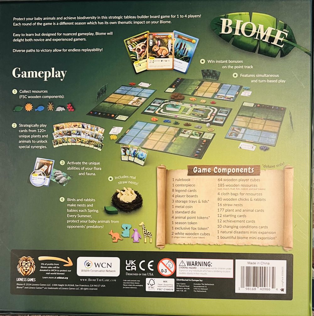 Biome (Deluxe)  (1-4) board game collectible [Barcode 198168409664] - Main Image 2