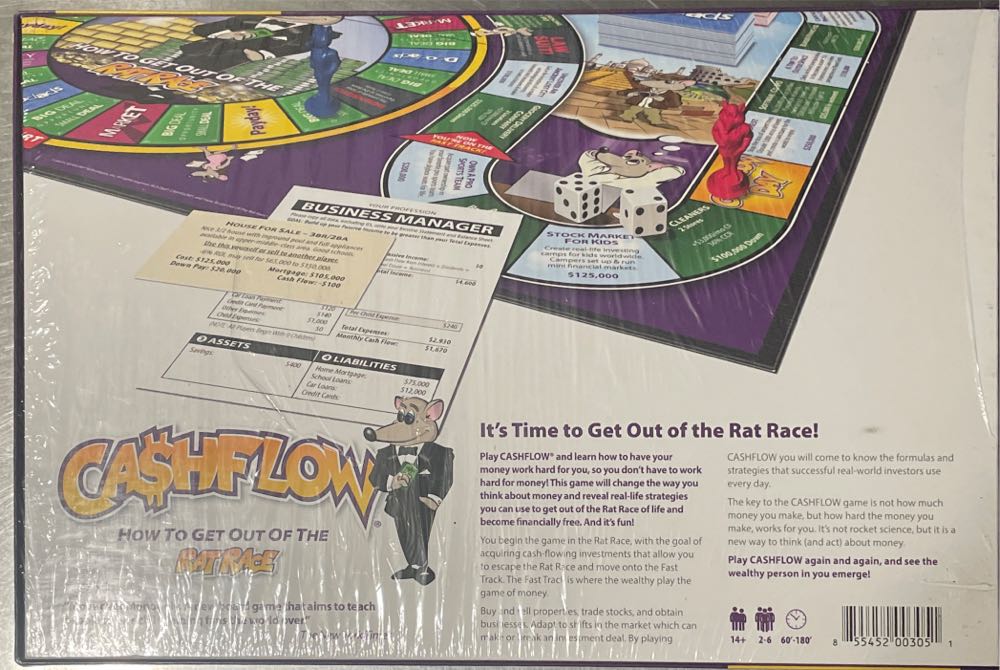 Cashflow  (2-6) board game collectible [Barcode 855452003051] - Main Image 2