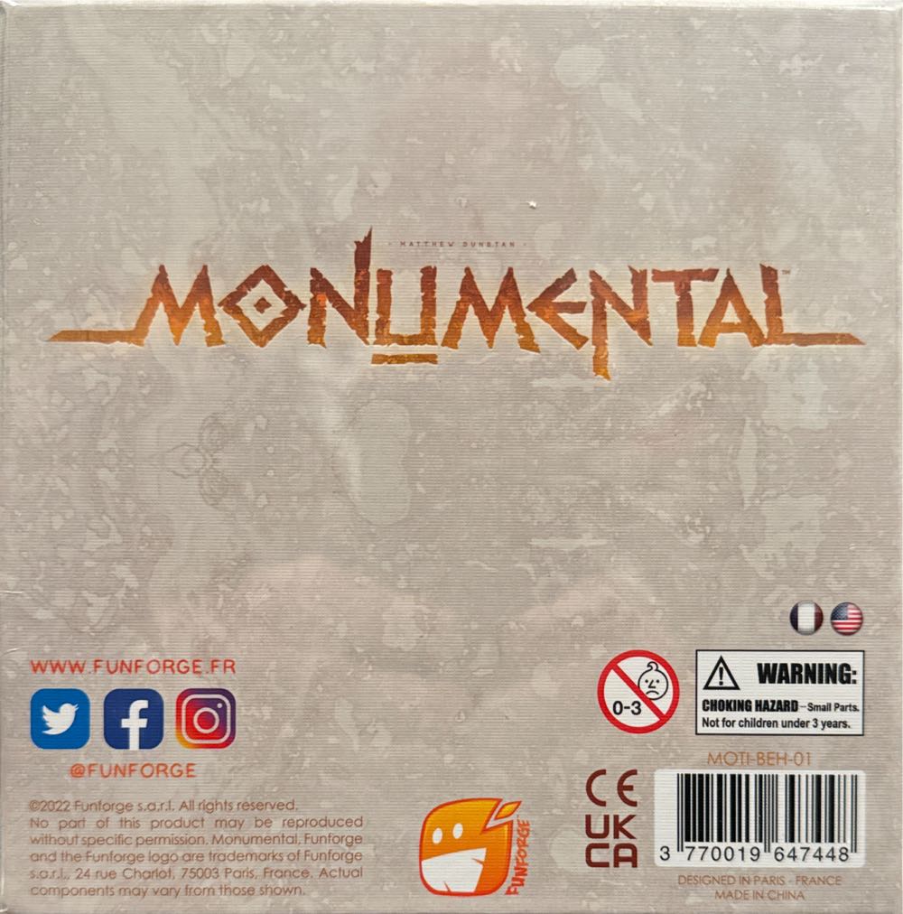 Monumental: Titans - Behemoth  board game collectible [Barcode 3770019647448] - Main Image 2