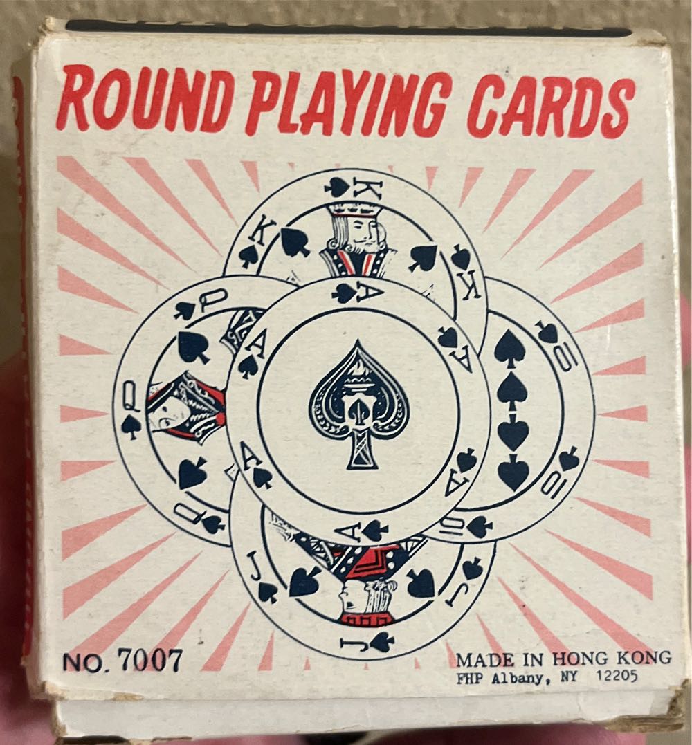 Round Playing Cards #7007 Blue  board game collectible - Main Image 2
