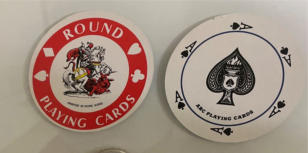 Round Playing Cards #7007 Blue  board game collectible - Main Image 4