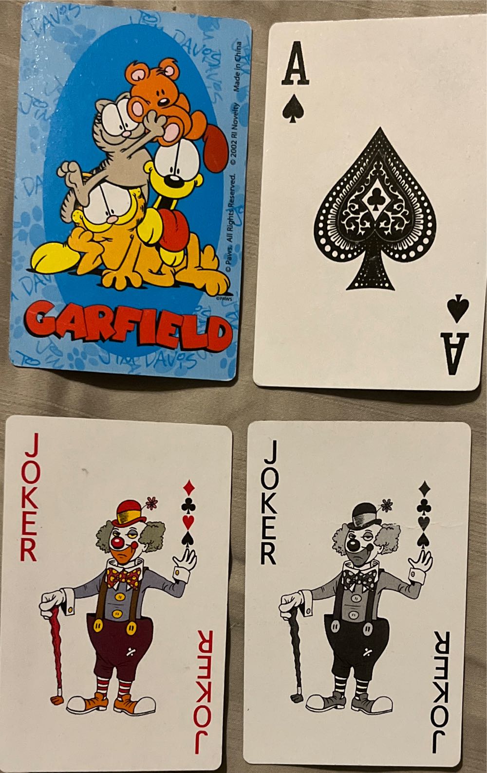 Garfield Figures Playing Cards  board game collectible [Barcode 097138633736] - Main Image 2