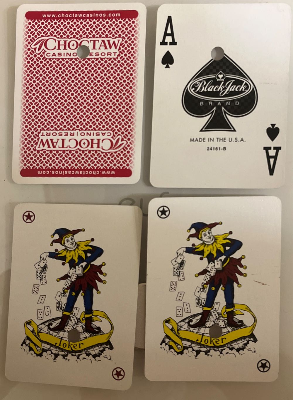 Choctaw Casino Resort Red Blackjack Brand  board game collectible - Main Image 2