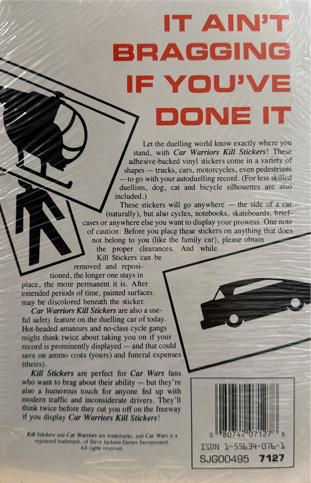 Car Warriors Kill Stickers  board game collectible [Barcode 080742071278] - Main Image 3