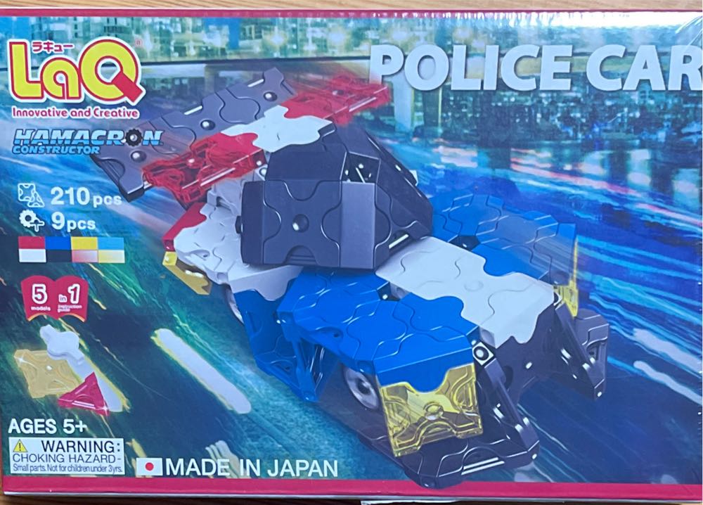 Laq Hamacron Constructor Police Car 5 Models 210 Pieces  (1) board game collectible [Barcode 4952907005199] - Main Image 2
