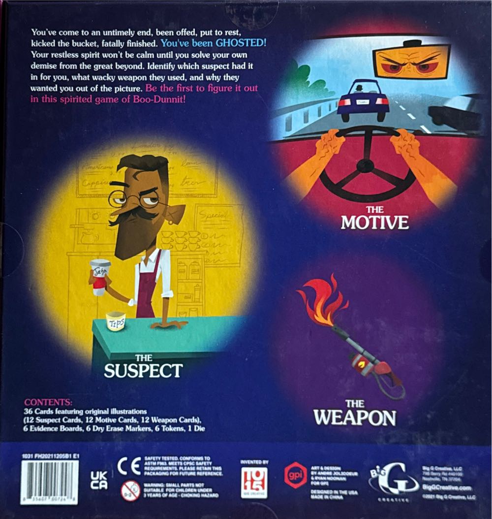 Ghosted  (3-6) board game collectible [Barcode 855607007248] - Main Image 2