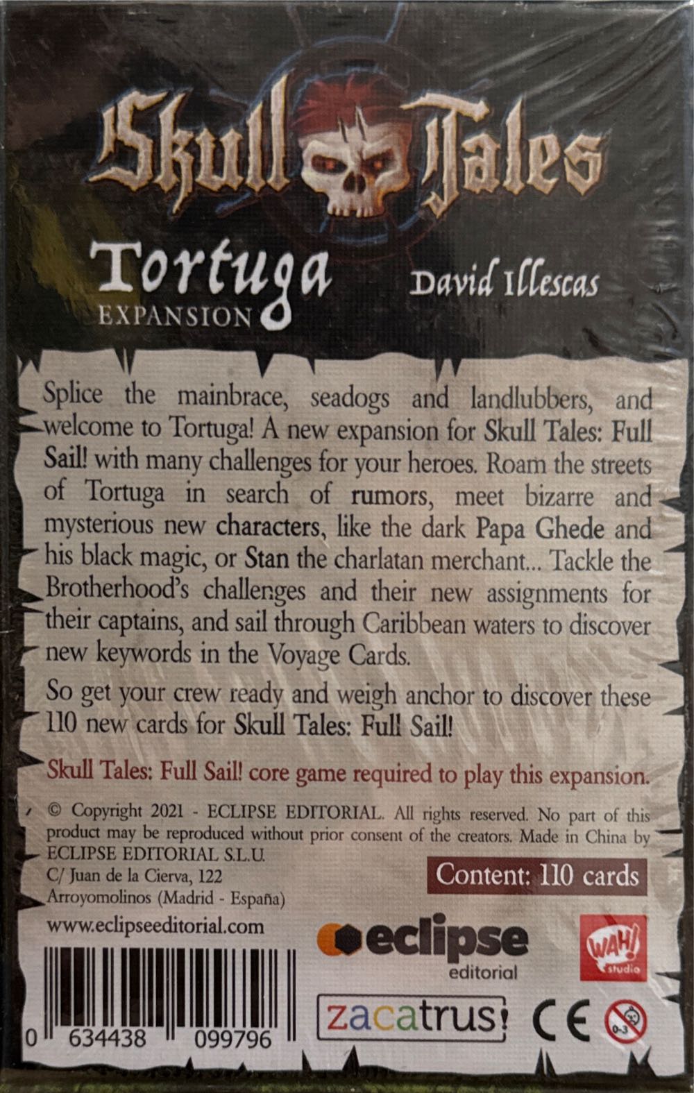 Skull Tales: Tortuga Expansion  board game collectible [Barcode 634438099796] - Main Image 2
