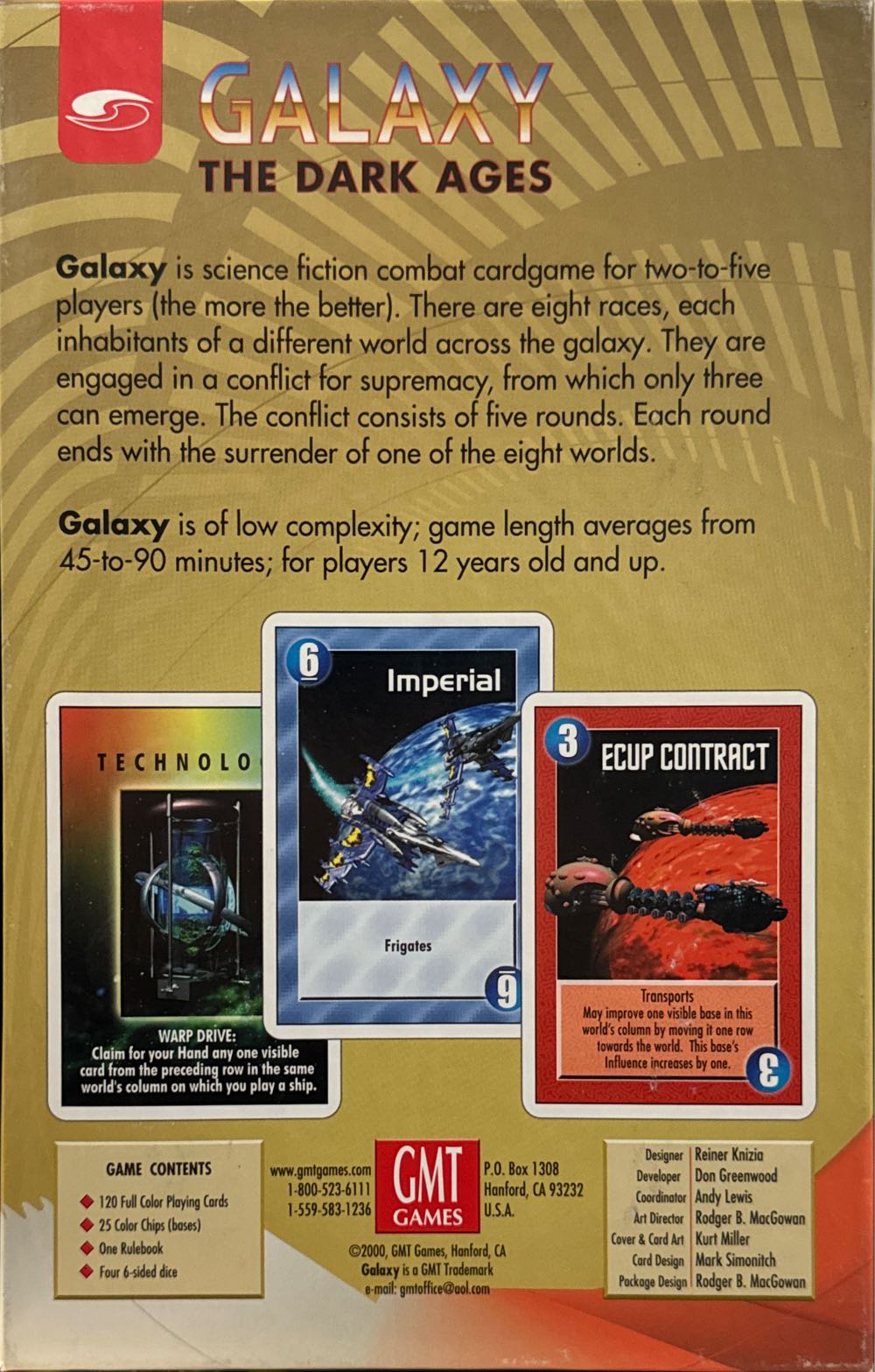 Galaxy: The Dark Ages  (2-5) board game collectible - Main Image 2