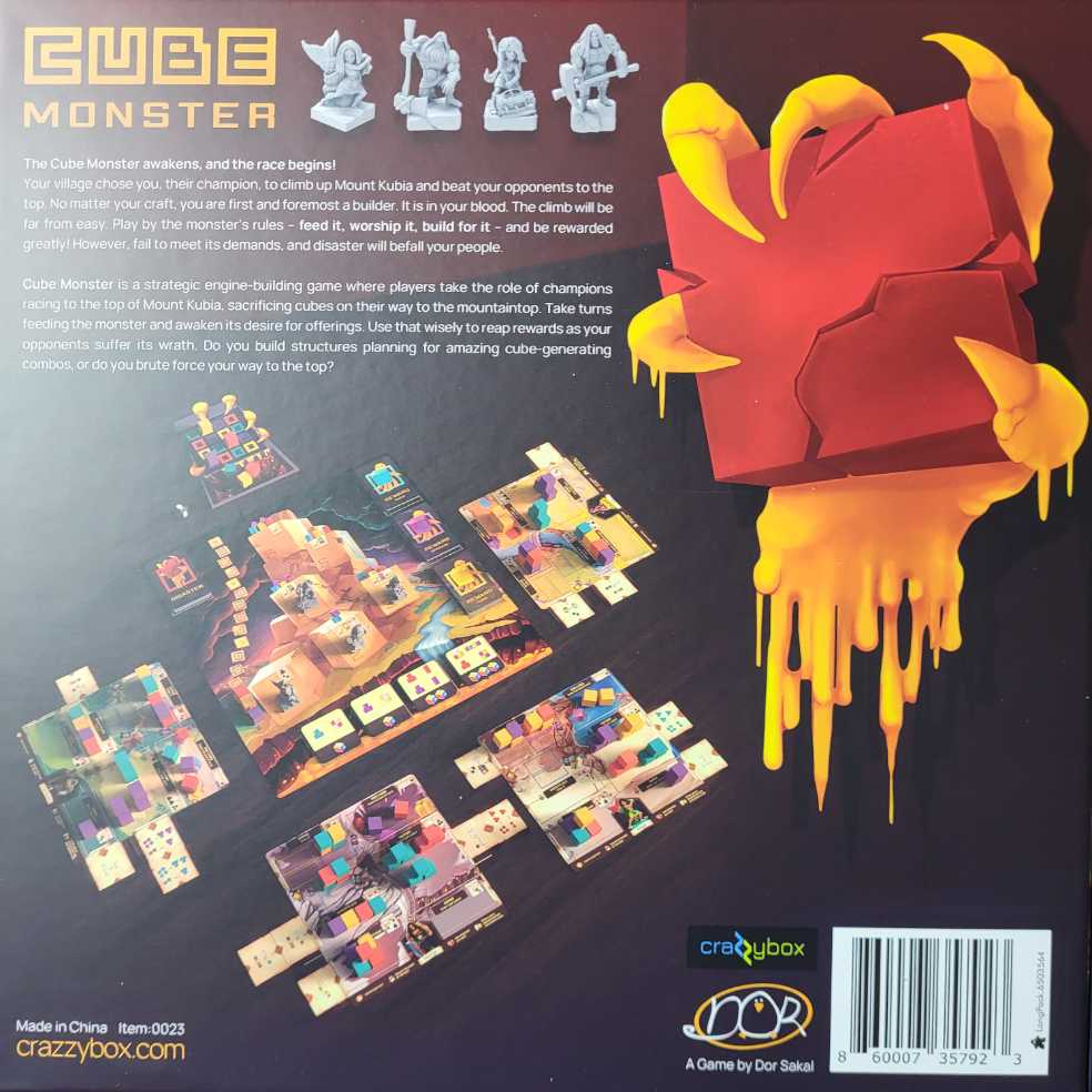 Cube Monster: Kickstarter Edition  (1-4) board game collectible [Barcode 860007357923] - Main Image 2