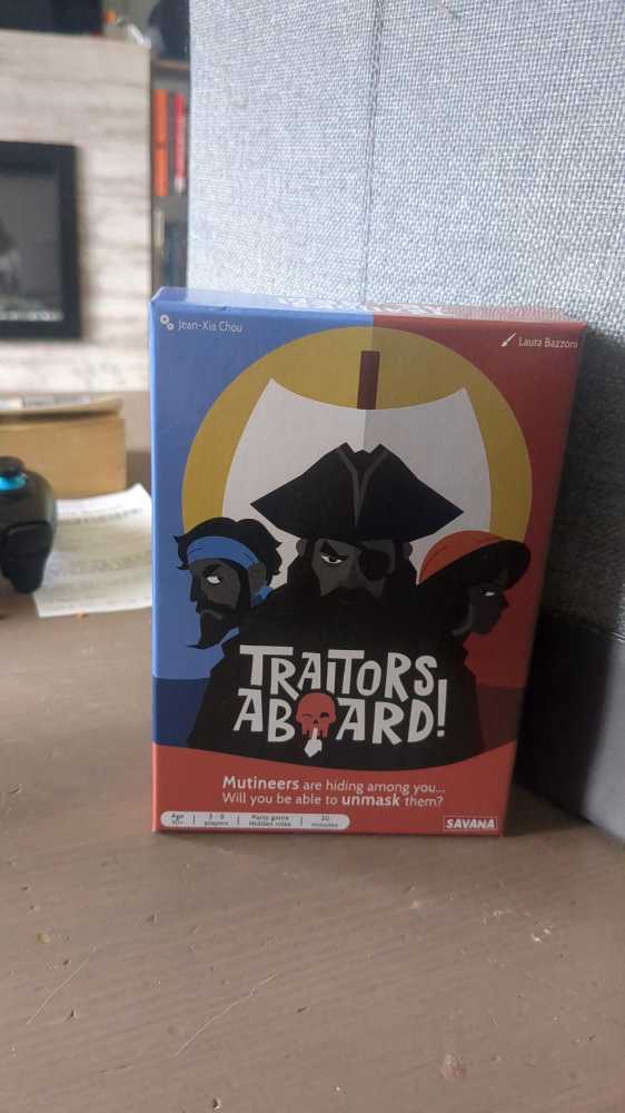 Savana Traitors Aboard Award Winning Secret Identity Party Game Fun Bluffing And Betrayal | Easy To Learn 15-minute Round | Popular Games For 3-8 Players Ages 10 | Family Card Game  (3-8) board game collectible [Barcode 3770017333169] - Main Image 2