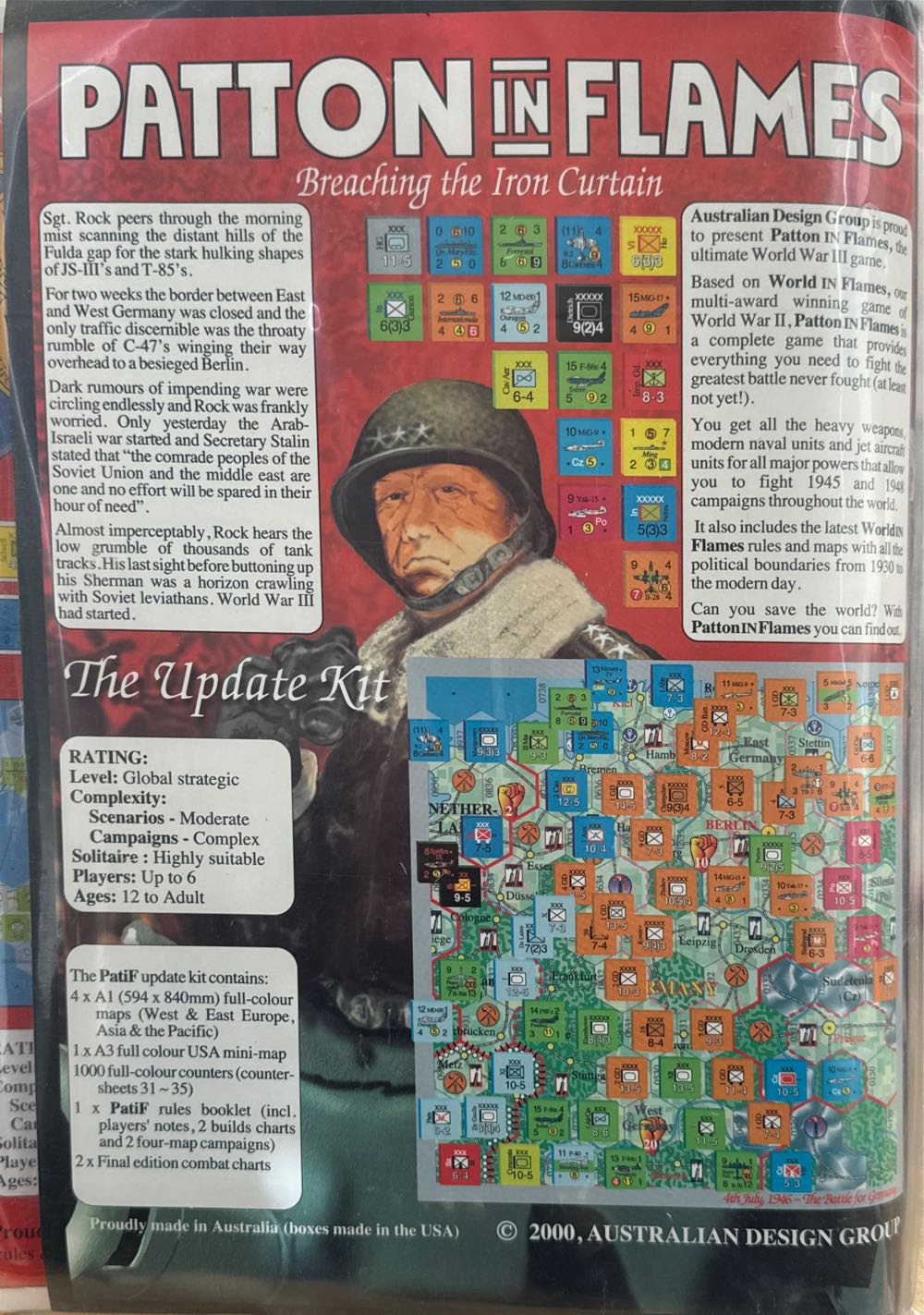 Patton In Flames  (1-6) board game collectible - Main Image 2