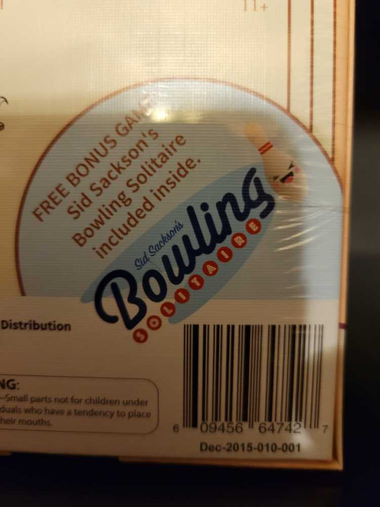 Bowling Solitaire   (1) board game collectible - Main Image 2