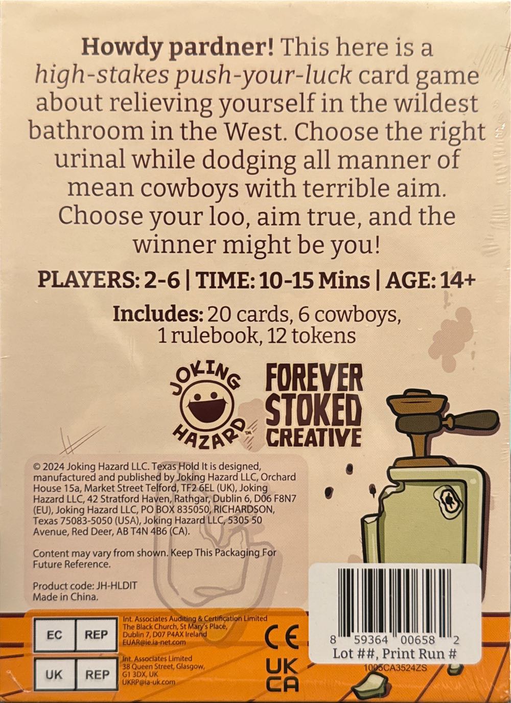 Texas Hold It  (2-6) board game collectible [Barcode 859364006582] - Main Image 3