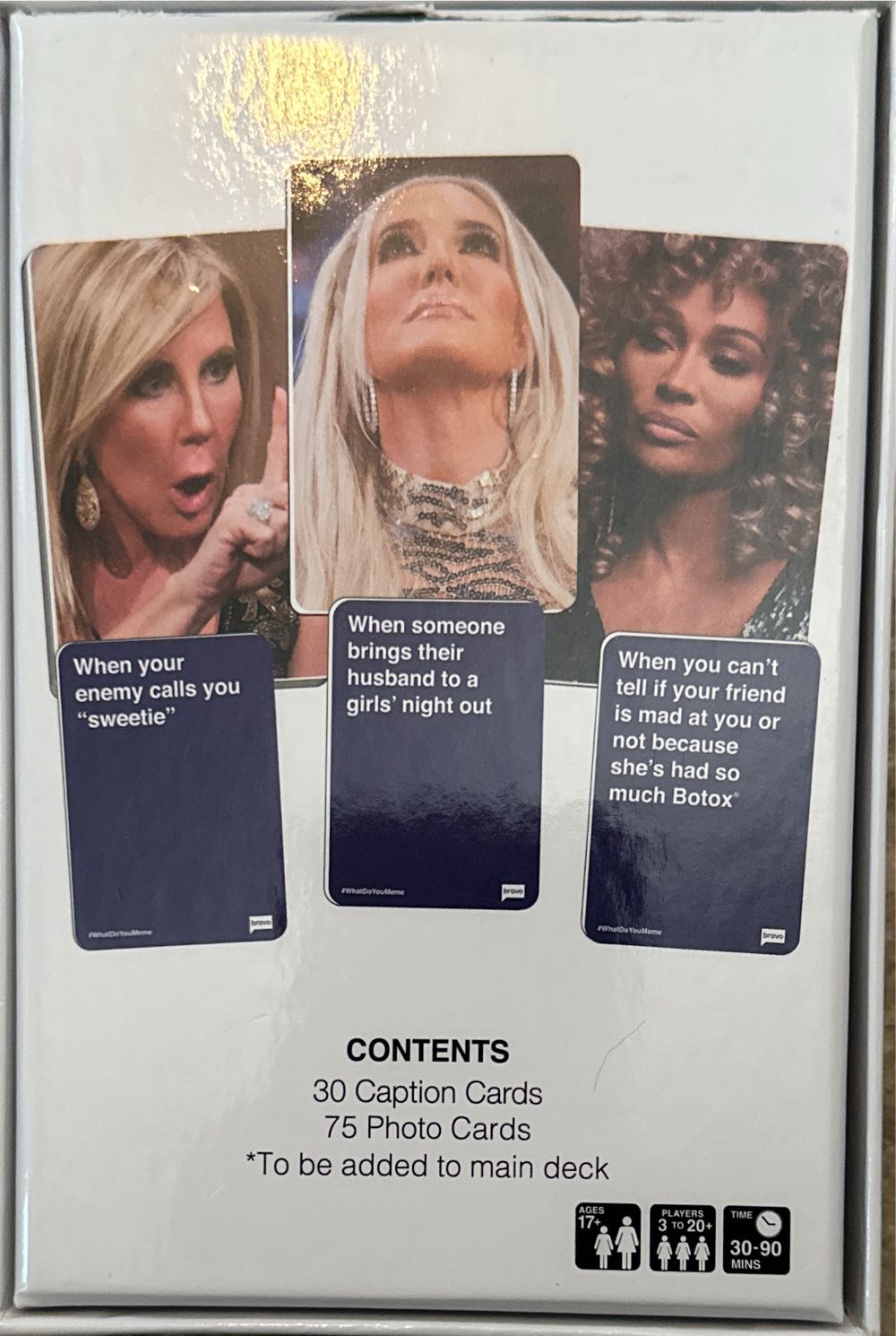 What Do You Meme? Real Housewives Expansion Pack Cards  (3-20+) board game collectible [Barcode 810816030043] - Main Image 2