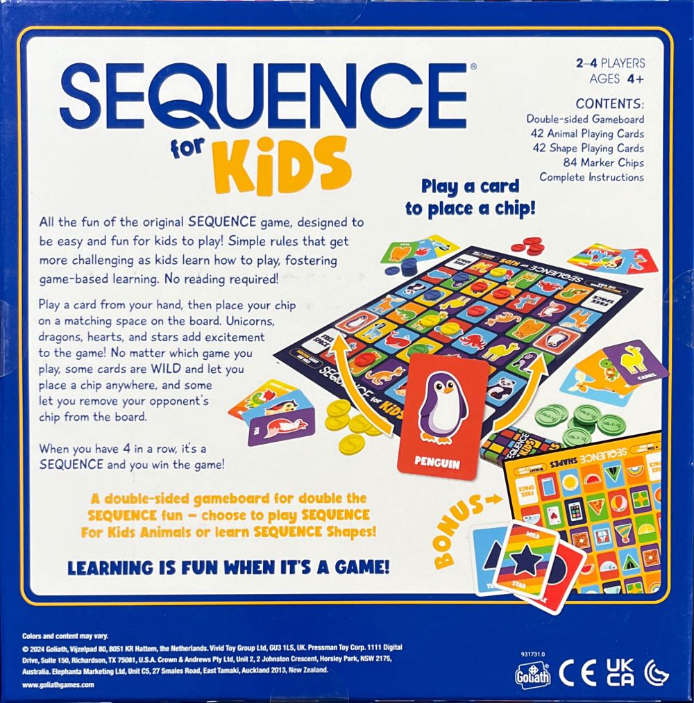 Sequence: For Kids  (2-4) board game collectible [Barcode 8720077317314] - Main Image 2