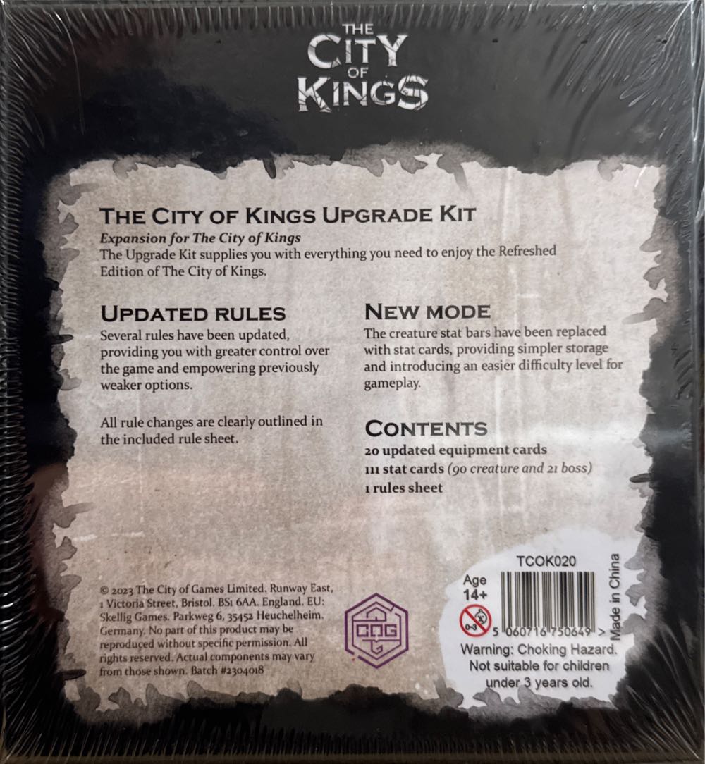 City of Kings: Upgrade Kit  board game collectible [Barcode 5060716750649] - Main Image 2