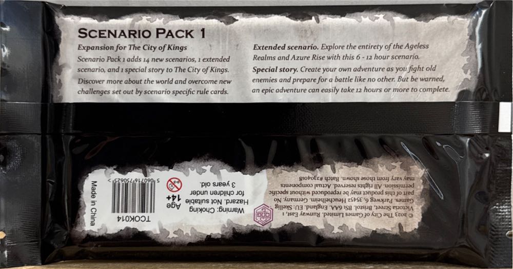 The City Of Kings: Scenarios - Pack 1  board game collectible [Barcode 5060716750625] - Main Image 2