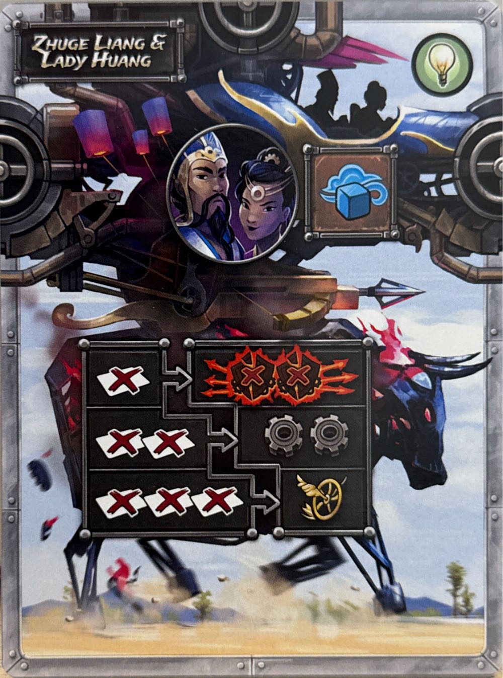 Steampunk Rally: Zhuge Liang & Lady Huang  board game collectible - Main Image 2