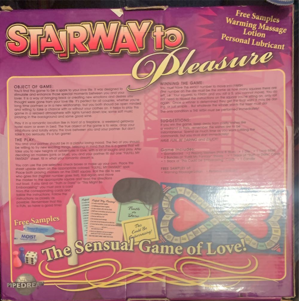 Stairway To Pleasure Board Game A Sensual Game Of Love Brand New Sealed Rare  (2) board game collectible [Barcode 603912149555] - Main Image 2