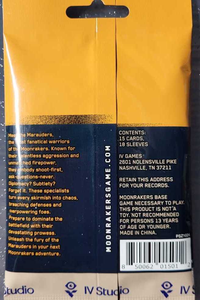 Moonrakers: Marauders   board game collectible - Main Image 2