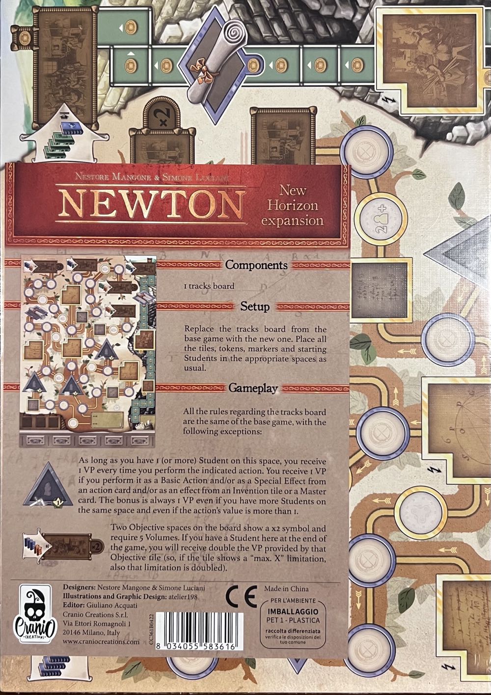 Newton: New Horizon  board game collectible [Barcode 8034055583616] - Main Image 2