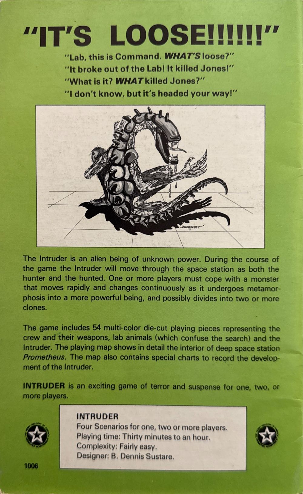 Intruder  (1+) board game collectible - Main Image 2