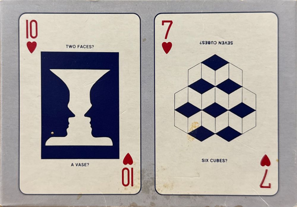 Optical Illusions & Visual Oddities Two Deck Playing Cards Vintage Of 3 2  board game collectible [Barcode 098882111136] - Main Image 2