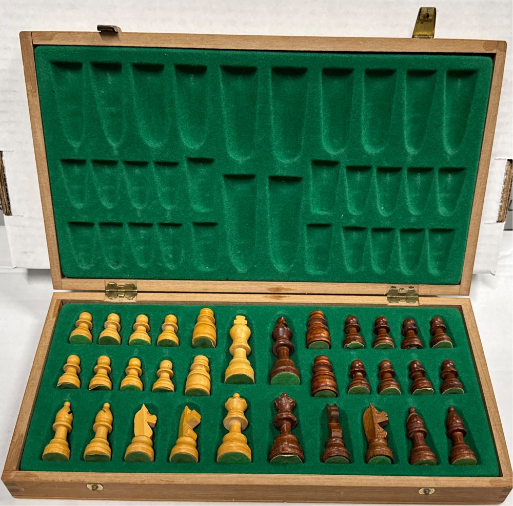 Folding Wooden Chess Set  (1-2) board game collectible - Main Image 2