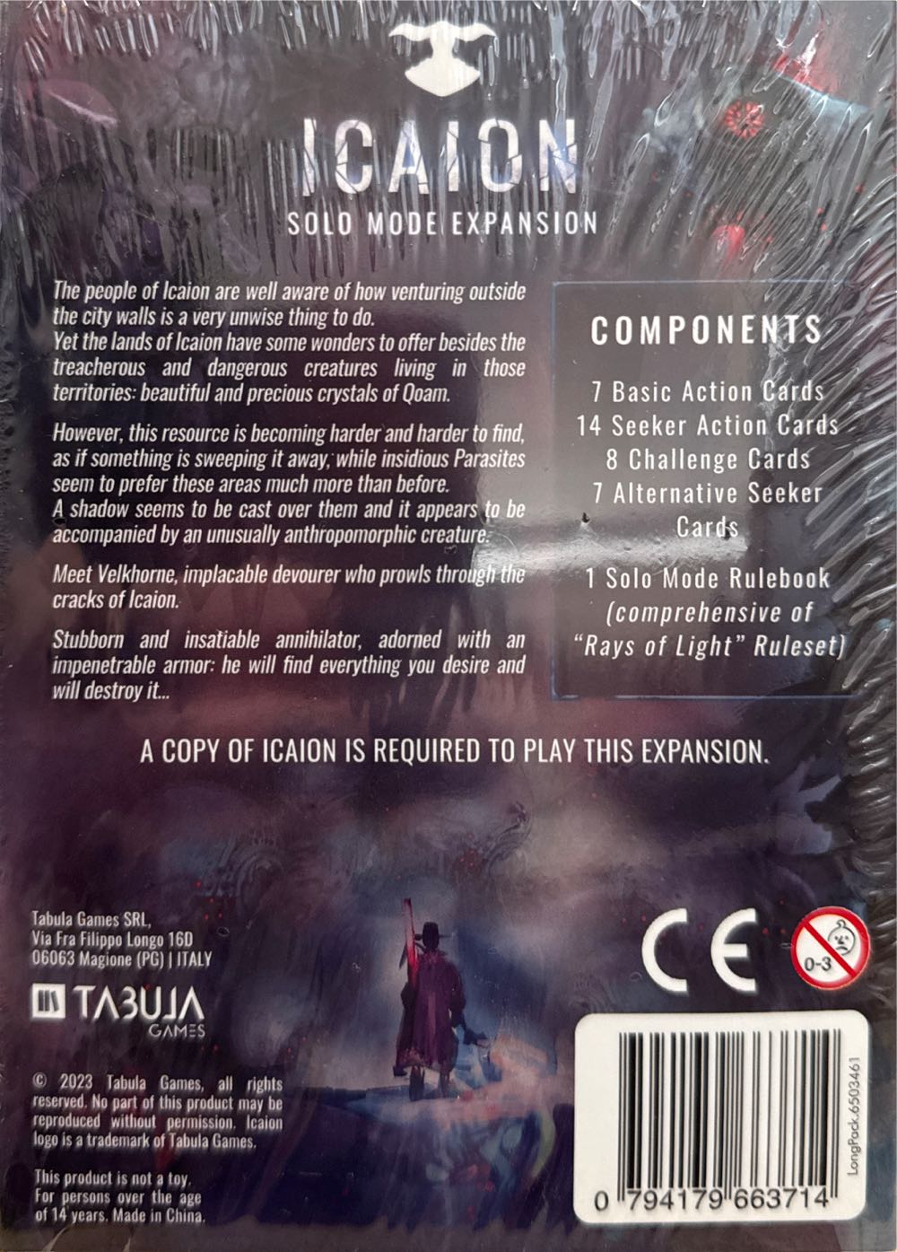 Icaion: Solo Mode Expansion  board game collectible [Barcode 794179663714] - Main Image 2