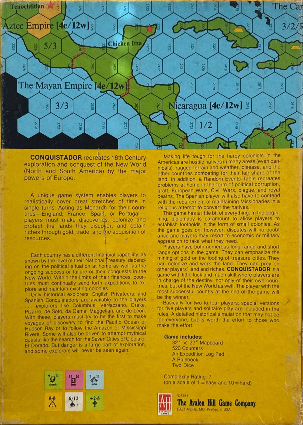 Conquistador: The Age of Exploration: 1495-1600  (1-4) board game collectible - Main Image 2