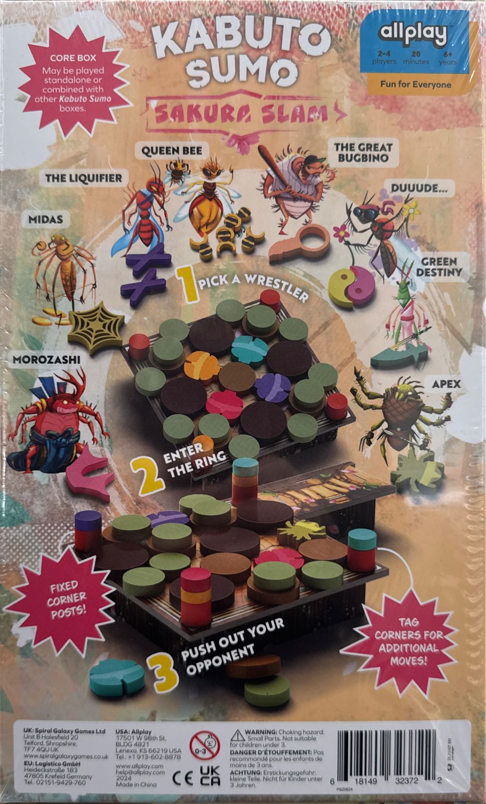 Kabuto Sumo: Sakura Slam  (2-4) board game collectible [Barcode 618149323722] - Main Image 2