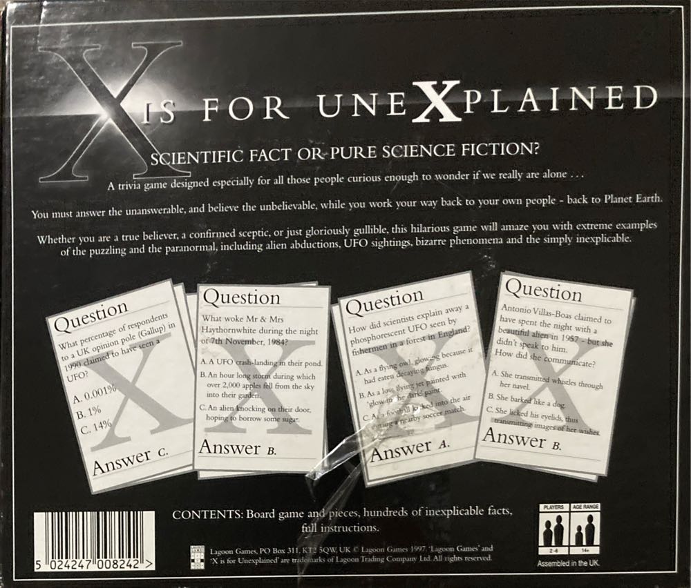 X Is For Unexplained   (2-6) board game collectible [Barcode 5024247008242] - Main Image 2