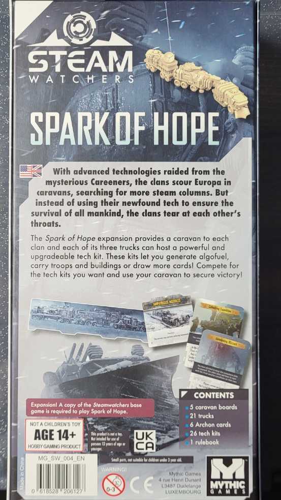 Steamwatchers: Spark Of Hope  (2-5) board game collectible [Barcode 618528206127] - Main Image 2