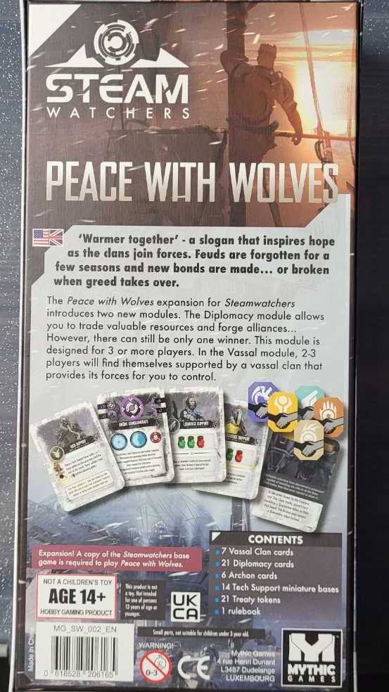 Steamwatchers: Peace With Wolves  (2-5) board game collectible [Barcode 618528206165] - Main Image 2