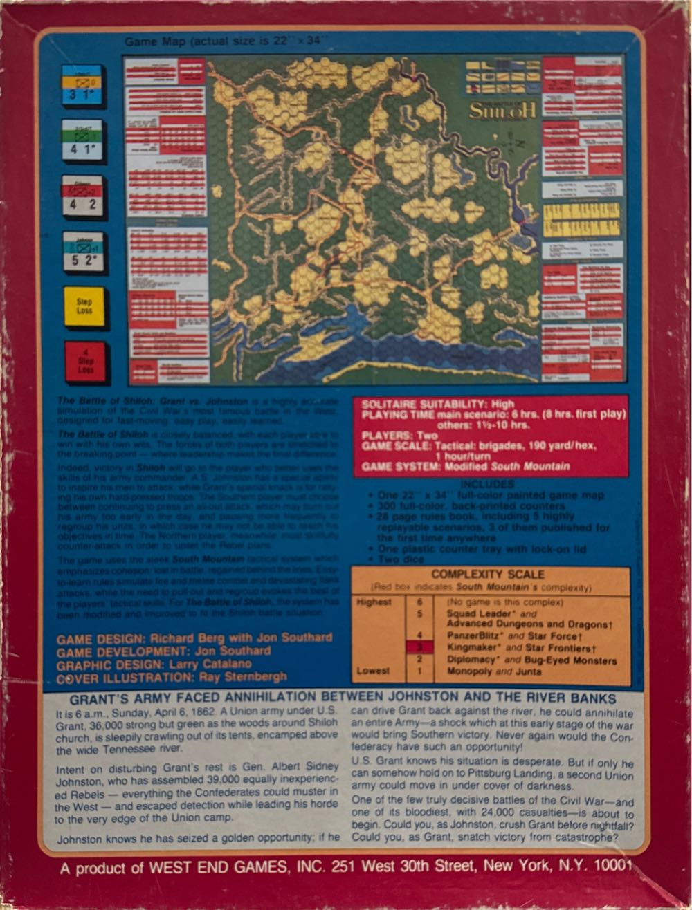 The Battle Of Shiloh  (2) board game collectible - Main Image 2
