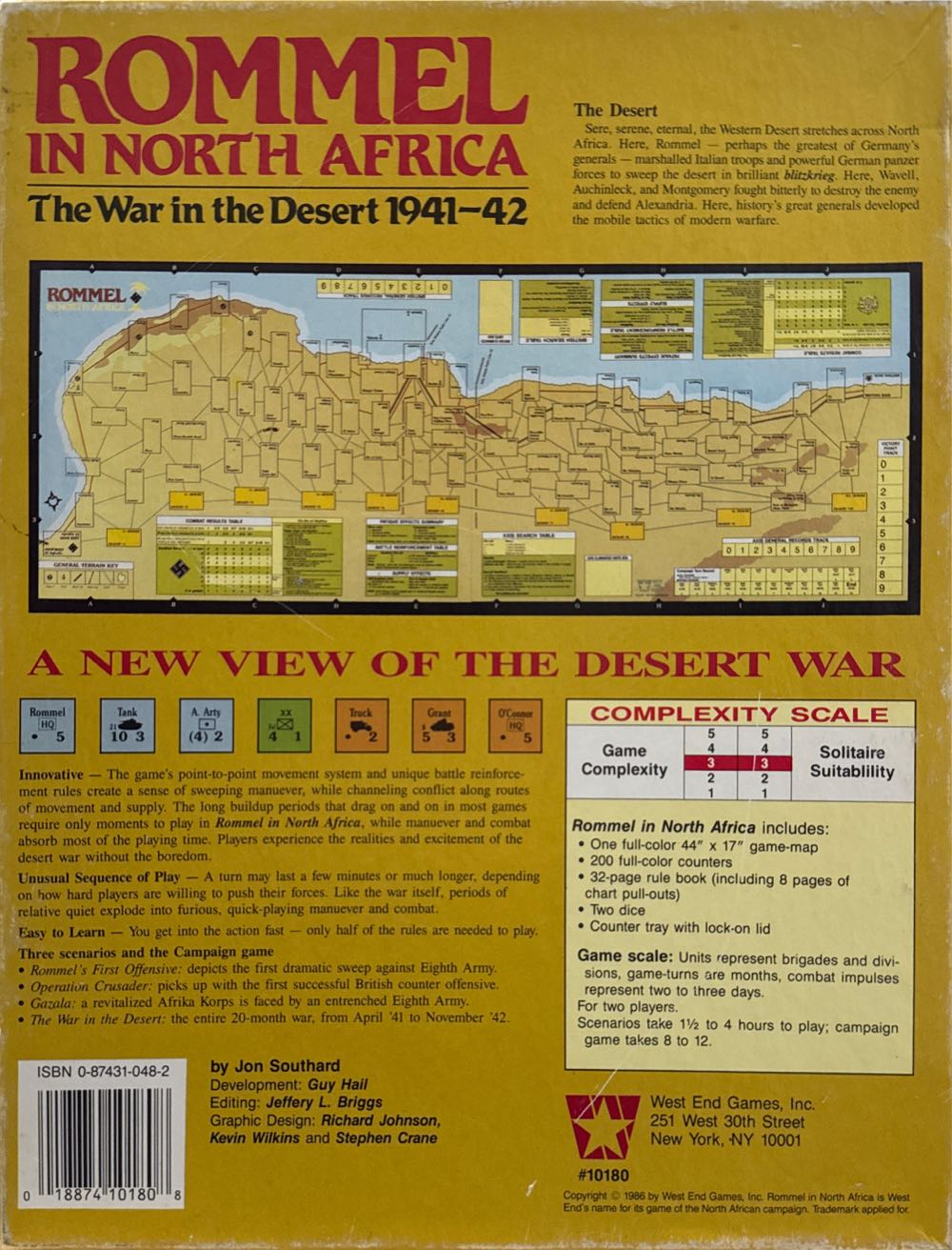 Rommel In North Africa: The War In The Desert  (2) board game collectible [Barcode 018874101808] - Main Image 2