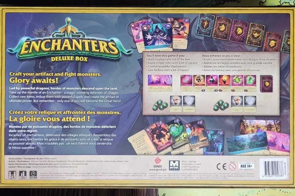 Enchanters: Deluxe Box  (2-4) board game collectible [Barcode 618528204338] - Main Image 2