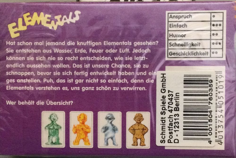 Elementals  board game collectible [Barcode 4001504760359] - Main Image 2