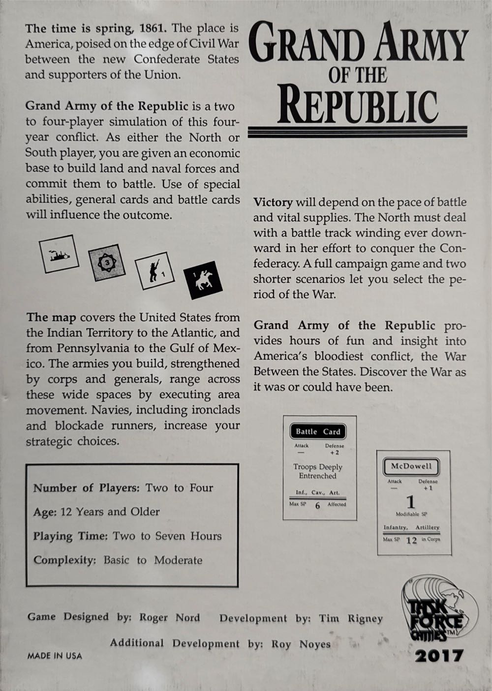 Grand Army Of The Republic  (2-4) board game collectible - Main Image 2