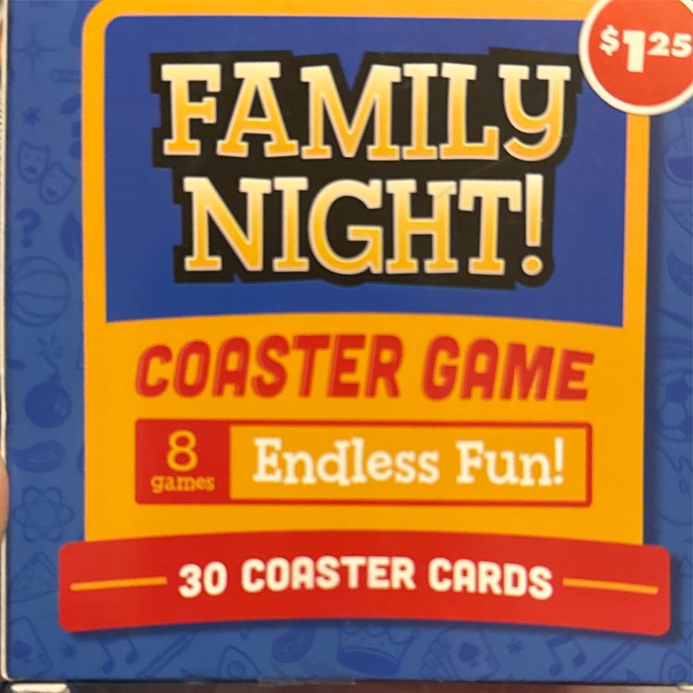 Brand New! Party Night Coaster Game 8 Game Set  board game collectible [Barcode 049696128810] - Main Image 4