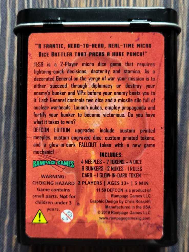 11:59 Defcon Edition   (2) board game collectible - Main Image 2